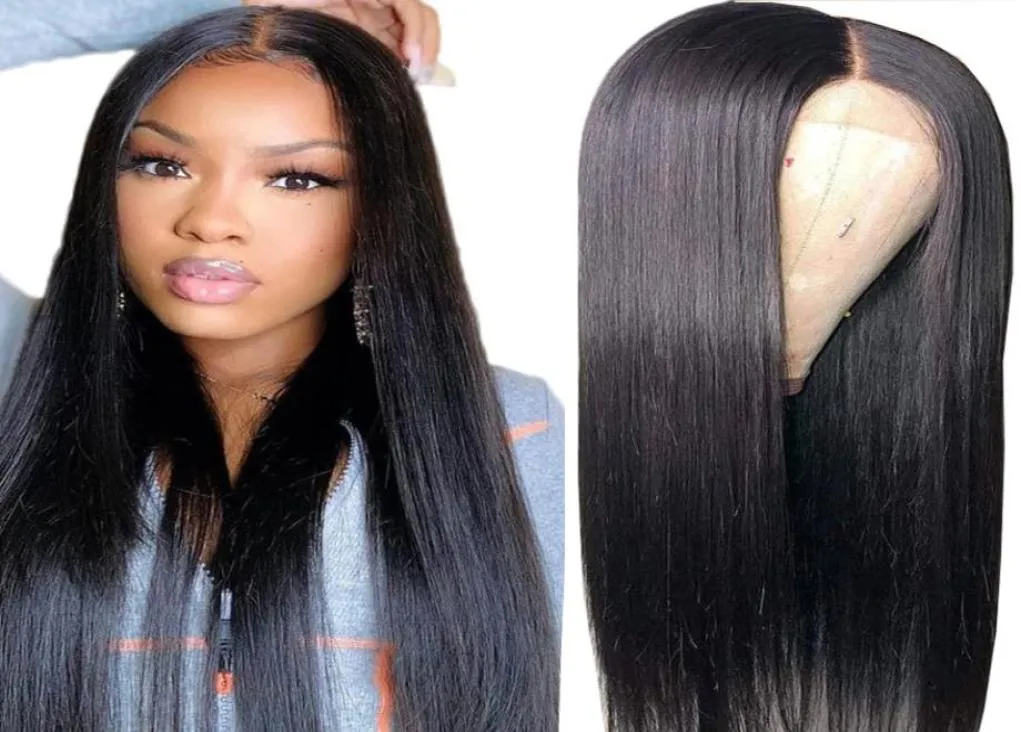 13x4x1 T Straight Lace Front Wig For Women T Part Lace Human Hair Frontal Wigs4429948