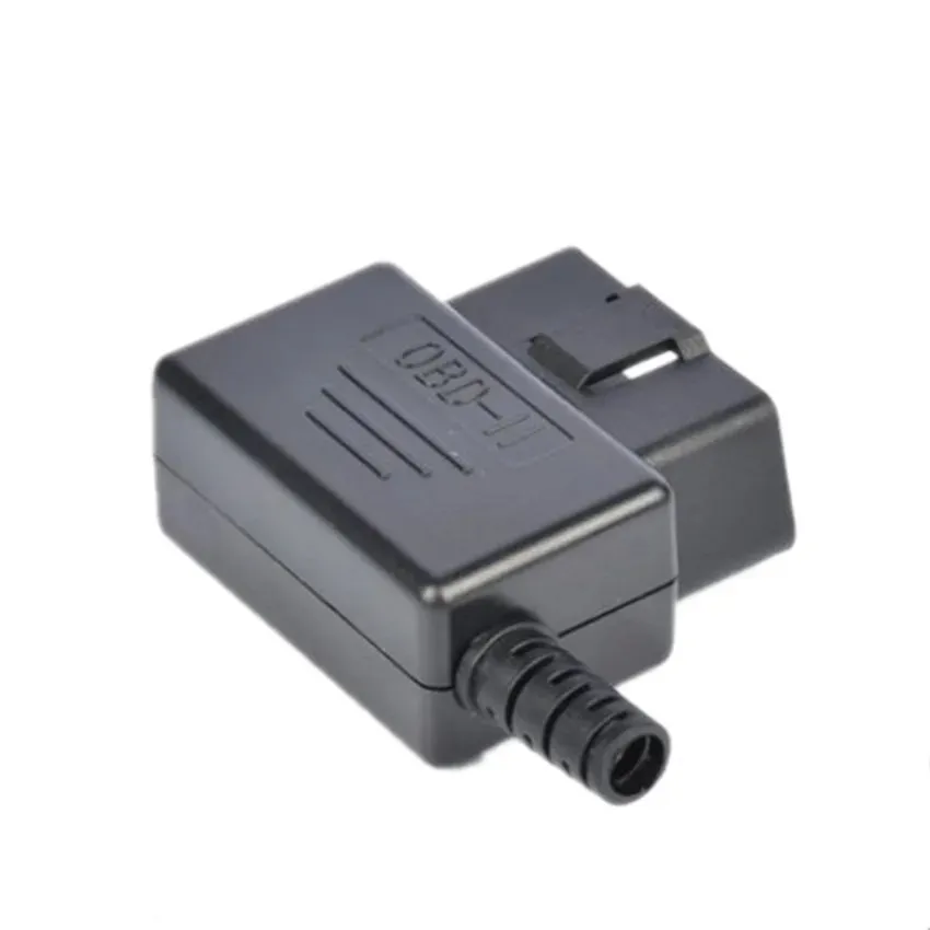 Automotive OBD Plug 16 Pin Interface Computer Detection Diagnostic Socket OBD2 90 graders kvadrat/kvadratfodral Diagnostikhus
