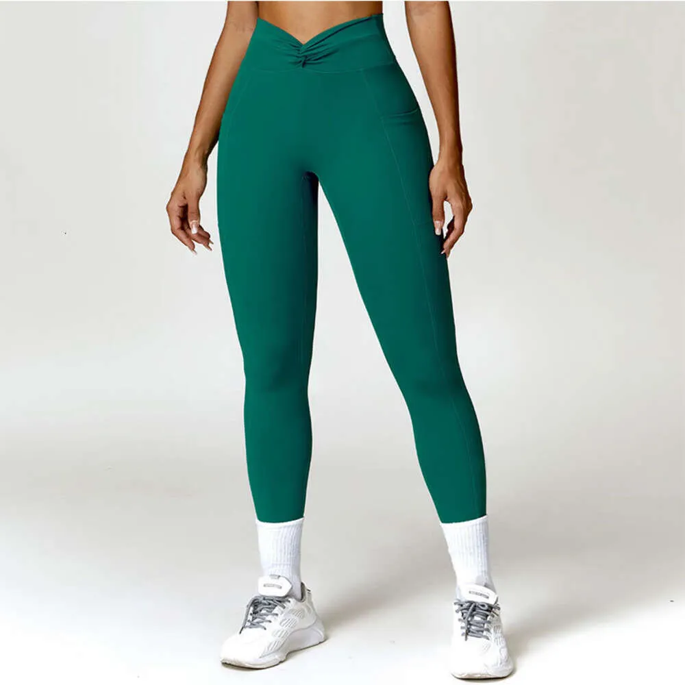 Lu alineado scrunch pantant de alineación de la cintura butt butk alto pantalón fitness damas deportes de gimnasio leggings empuje up fitness gimnasia leggings mujer limón mujer