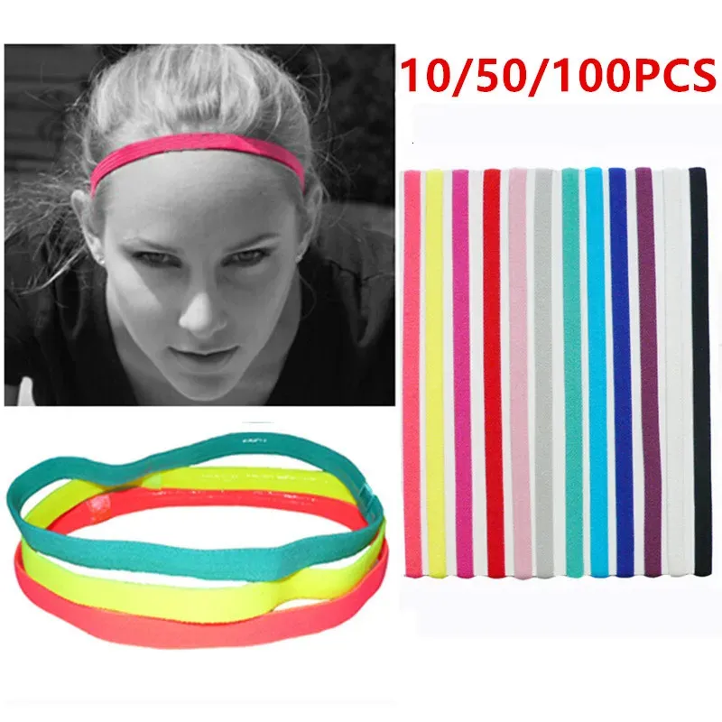 1050100PCS Joga Hair Pasme Candy Kolor Men Men Men Sport Girls Girls Sport Antislip Guma Guma biegowa 231226