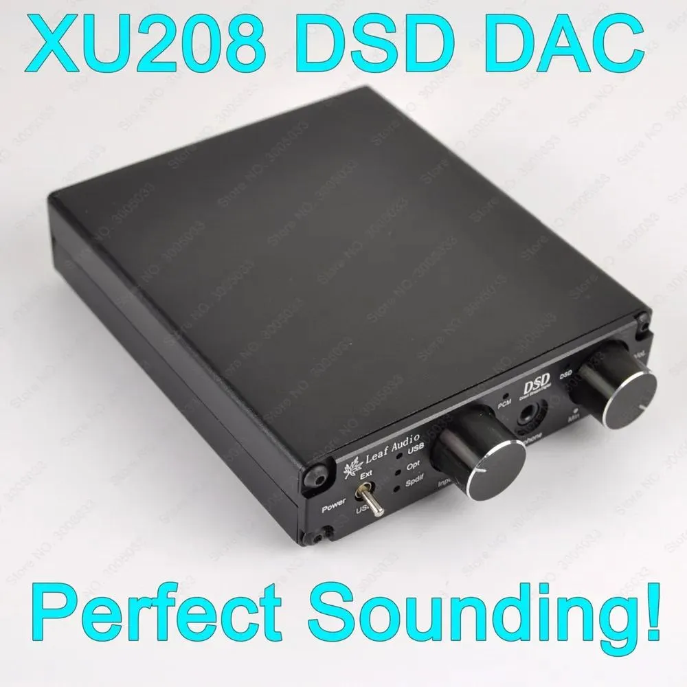 ミキサーMINI XMOS XU208 USB DACサポートDSD256ネイティブXMOS XU208非同期USB Sound Cardヘッドフォンアンプアップグレード可能なOpamp