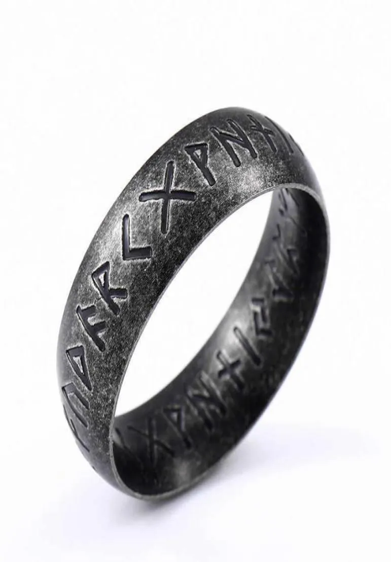 Beier 316Lステンレススチールファッションスタイルメンダブルレタールーン語Odin Norse Viking Amulet Retro Rings Jewelry LRR141 Q07083927769662