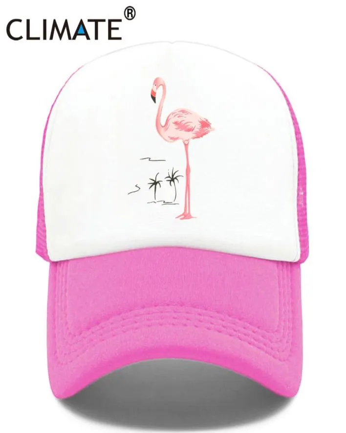 КЛИМАТ Кепка с фламинго для девочек и женщин, шапка с розовой розой, милые милые летние кепки, шляпа в стиле хип-хоп, сетчатые бейсболки для женщин3171021