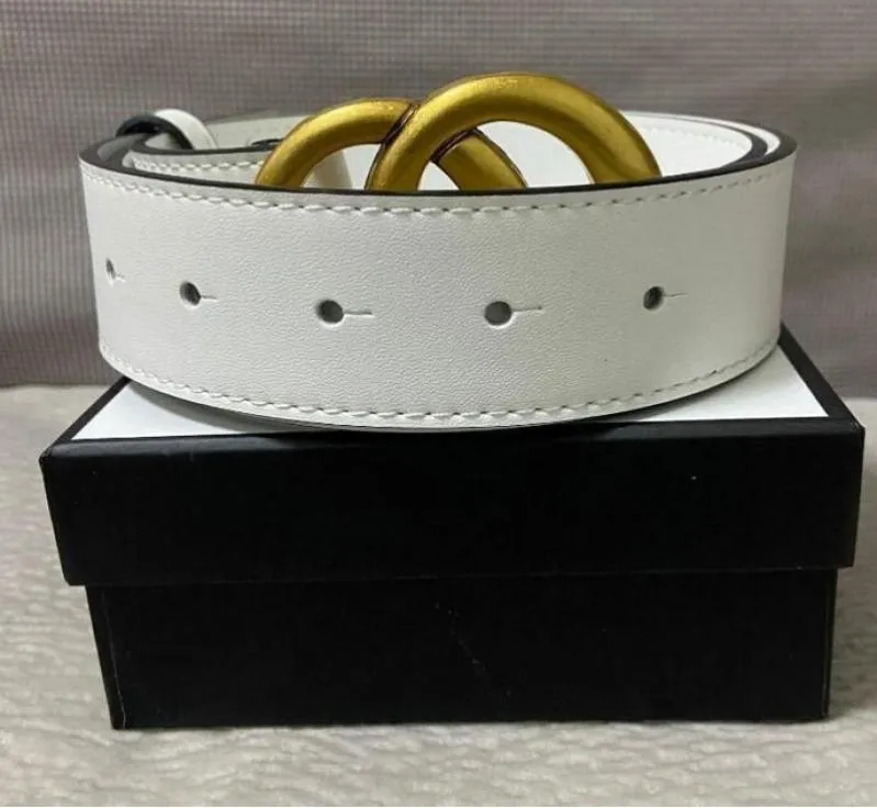 Fashion top grade Custom leather belt Casual big gold Buckle Multicolor Business Men design Genuine Belts with box1777648