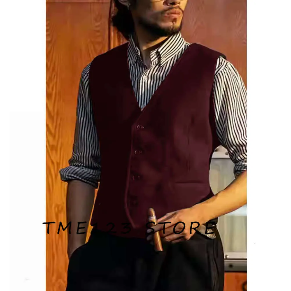 Men's Serge Business Solid Color Vest Gothic Chaleco Wang Steampunk Formal Man Ambo Suit Jackets Vests for Women Male Waistcoat