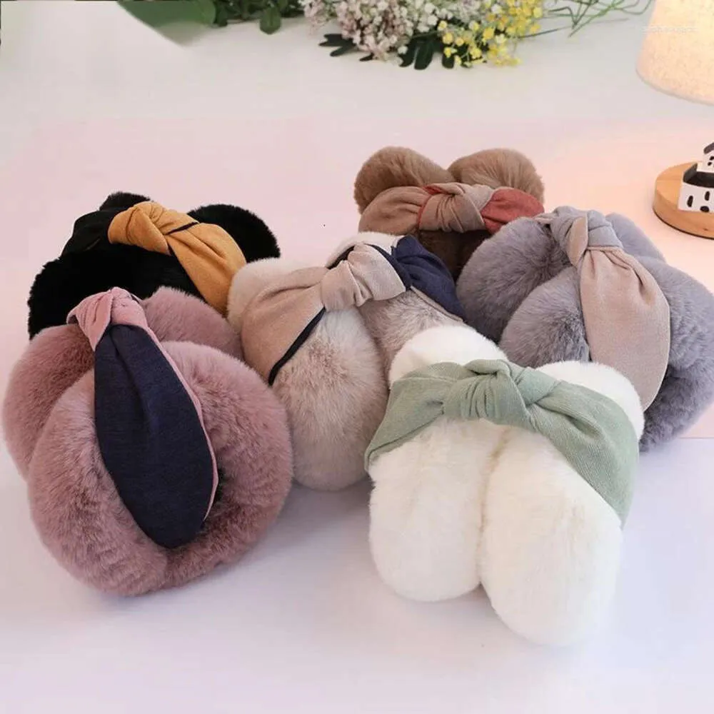 Muffs Ear Muffs Berets Winter Ear Covers For Women Earmuffs Plush Warmers Earbag Cute Folding Hats Gift