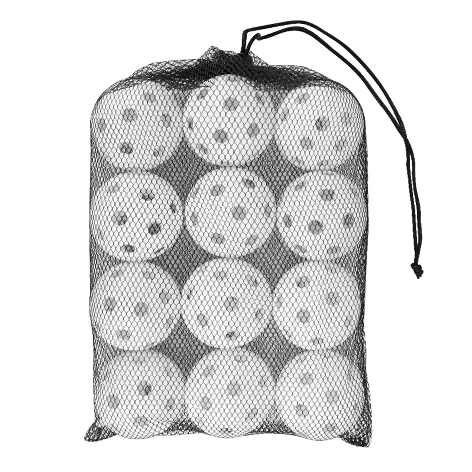 12 pièces de Baseball d'entraînement creux doux pour frapper Portable avec sac à cordon entraînement au bâton léger intérieur extérieur 231225