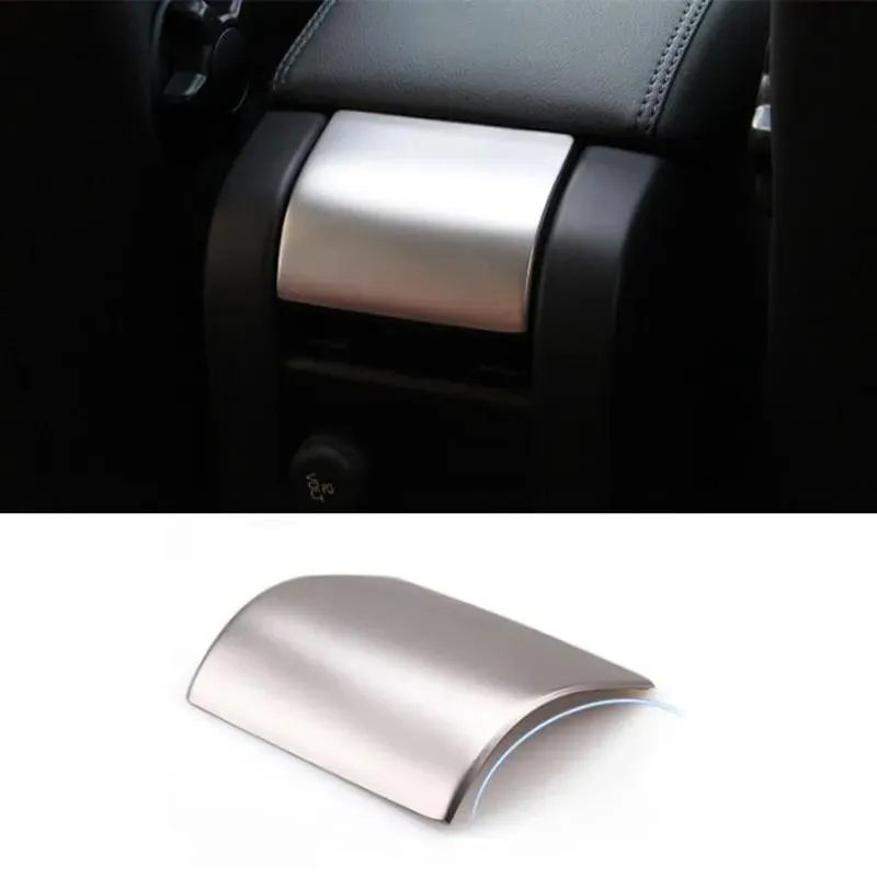 Accessories Stainless Steel Central Armrest Box Cover Decoration Ashtray Cigarette Lighter Panel Trim for Voo XC60 S60 V60 1016