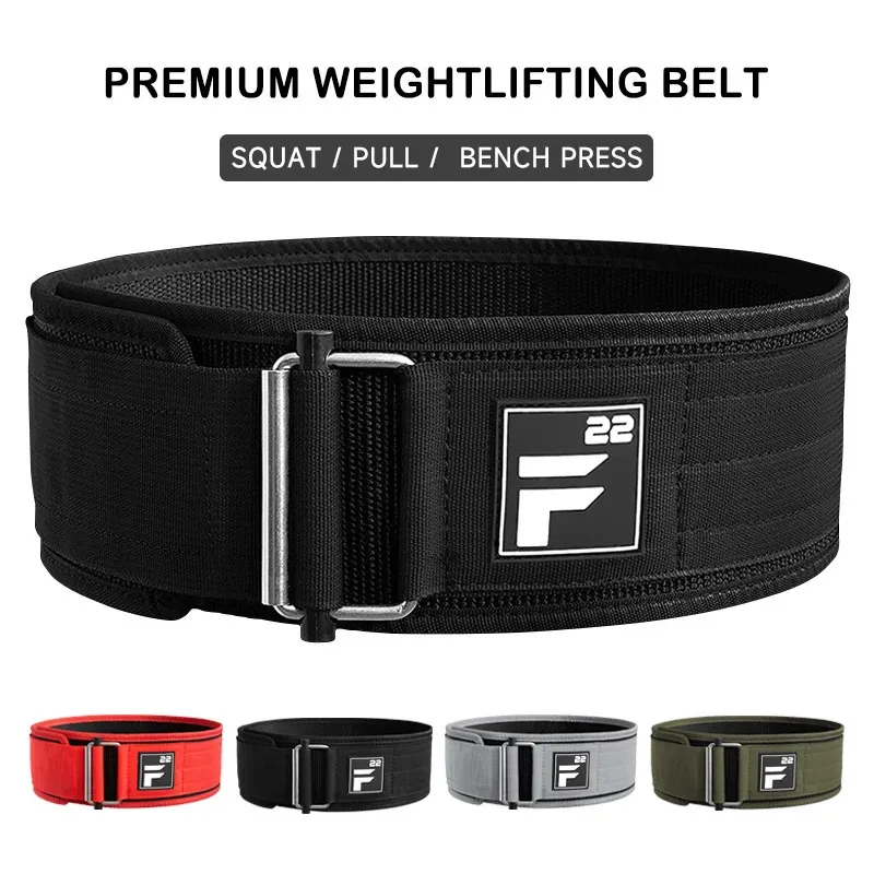 Ceinture d'haltérophilie à verrouillage rapide Ceintures d'entraînement de gymnastique en nylon réglables pour hommes et femmes Deadlifting Squatting Lifting Back Support 231226