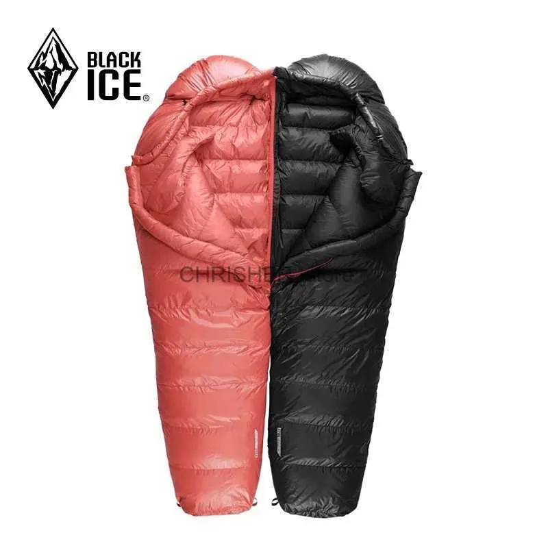 Sleeping Bags Black Ice B-series UL Mummy Duck Down Outdoor Camping Ultralight Portable Single Splicing Sleeping BagL231226