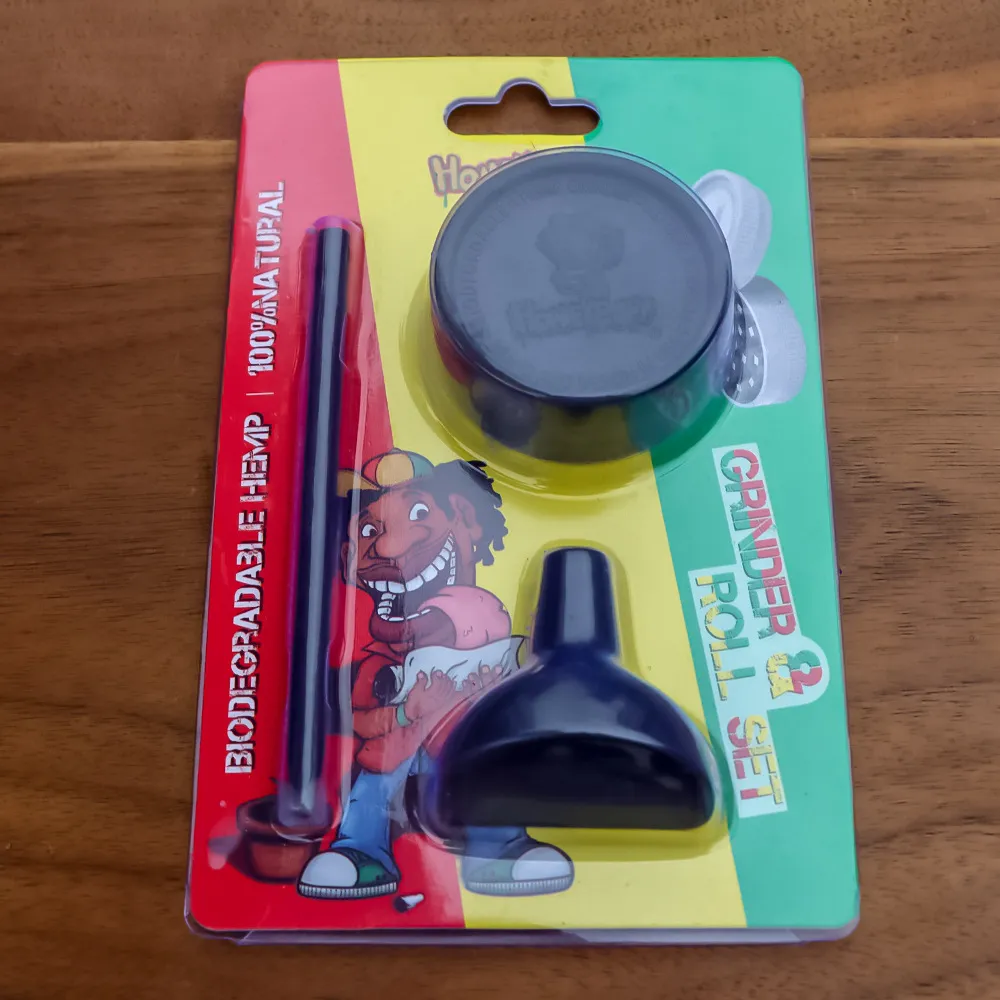 HONEYPUFF Humos Kit Eco Biodegradable Grinder + Rolling Cone Small