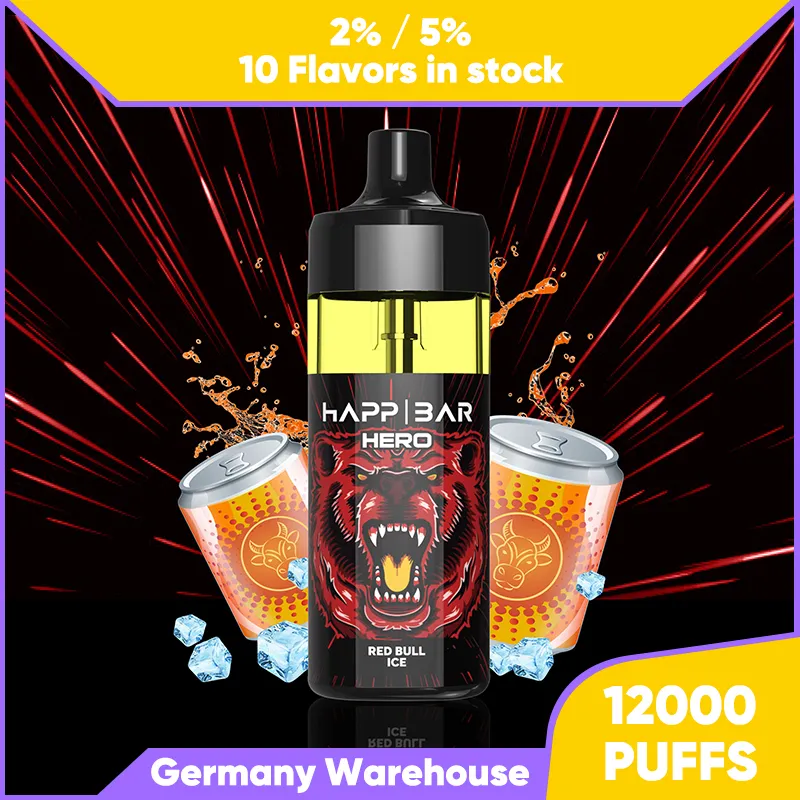 12000 Puffs 2% 5% en option Dispositif de stylo vape jetable Kits de cigarettes électroniques 16ML Capacité 500mAh Batterie Barres pré-remplies Vaporiezer