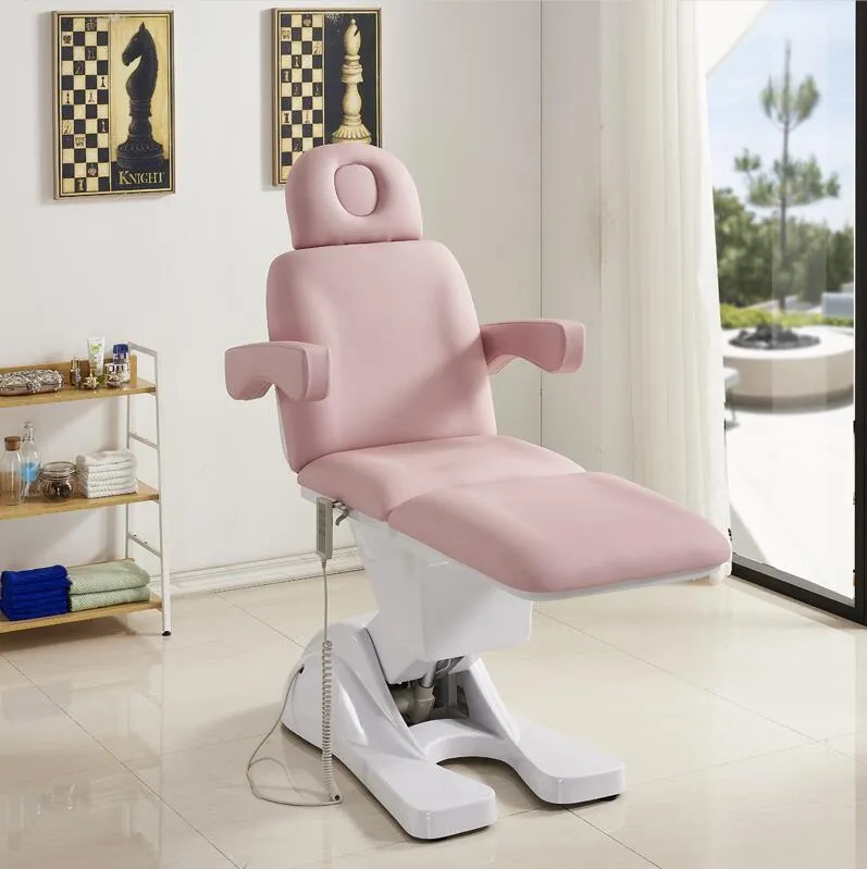 Lettino da massaggio moderno per salone di bellezza Lettino da massaggio rosa o blu Lettino cosmetico per spa elettrico