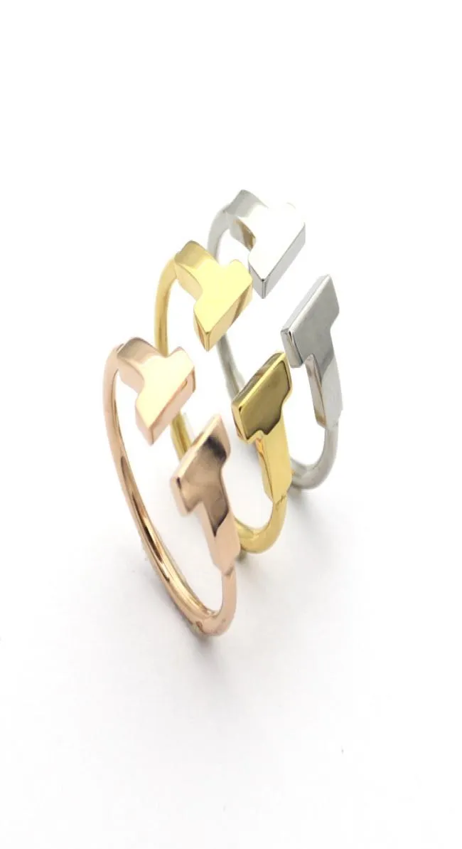 Presente de luxo amor anel para mulheres designer anéis de noivado carta T marca casamento jóias com diamantes mulher com caixa 00206367900