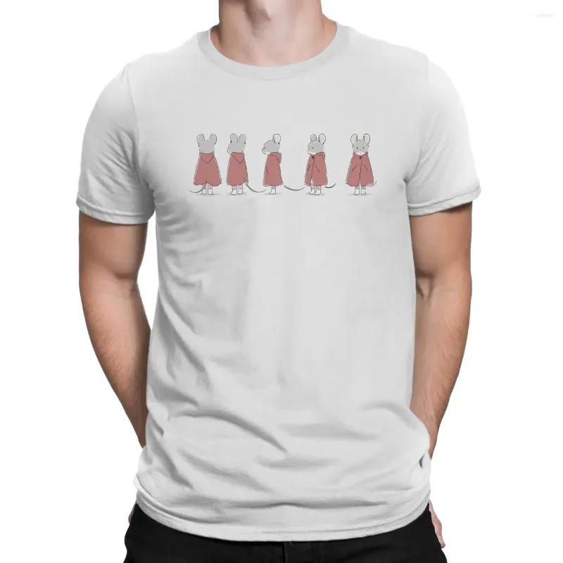 Herr t-skjortor söta t-shirt män ernest celestine tecknad casual bomull tee skjorta besättning hals kort ärm tryckkläder