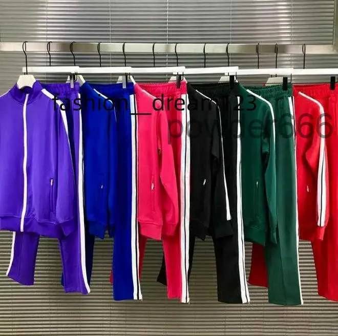 Survêtements pour hommes Femmes Hommes Survêtements Sweatshirts Costumes Zip Veste Sportswear Palm Angel Casual Hommes Track Sweat Suit Manteaux Homme Pantalon S-XL PJRA