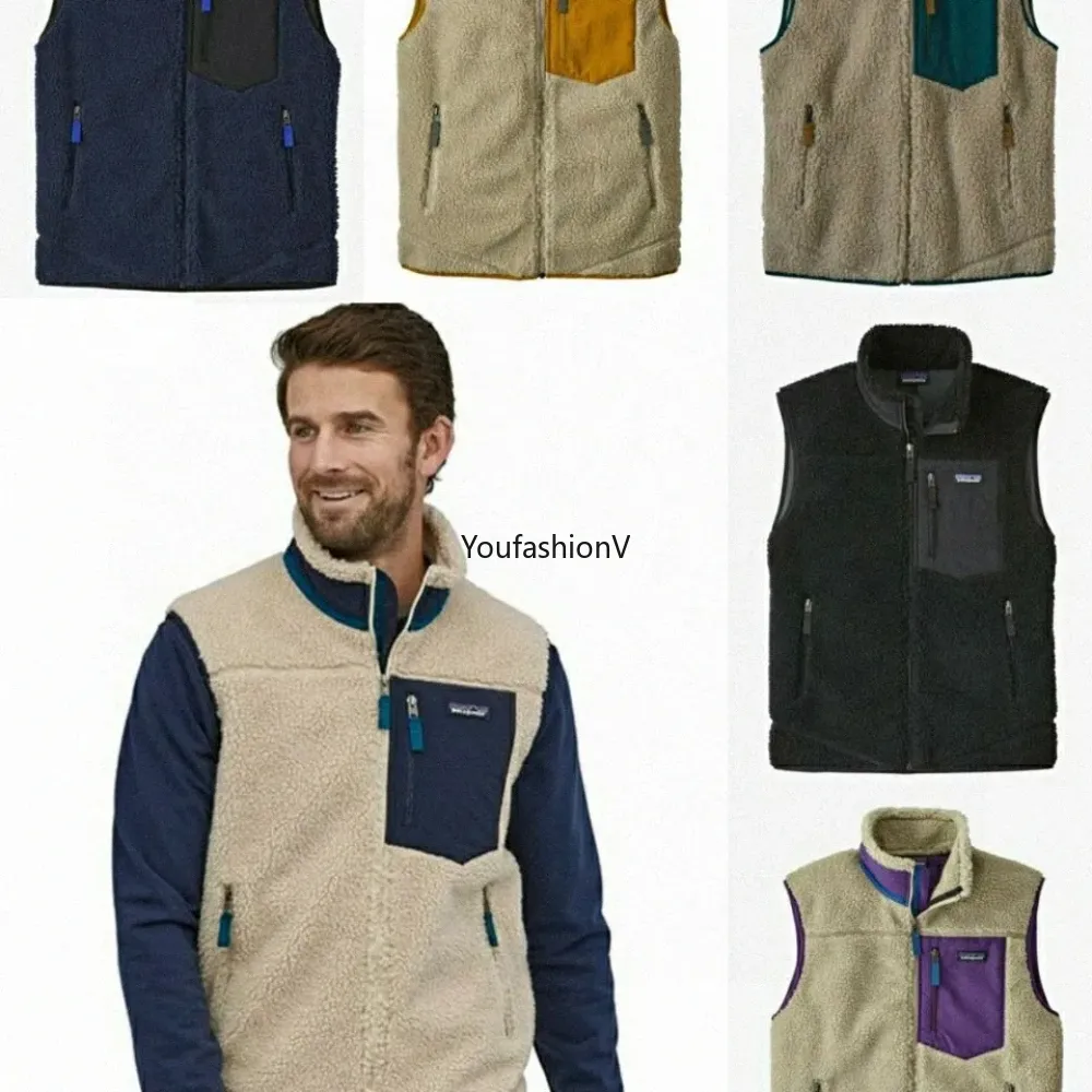 abbigliamento firmato Cerniera Maglione Giacca Spessa Veste Giacca Designer Uomo Caldo Giù Classico Retro Inverno Coupé Modelli Agnello Cashmere GILET Cappotto in pile Uomo Donna