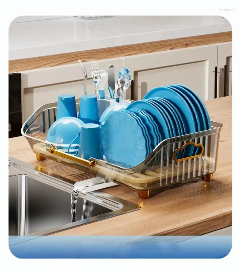 Kök förvaringsrätter Drain Trays Dish Cup Drying Mat Drainer Rack Icke-halkpannor för bordsartiklar Anti-Scald Potholder