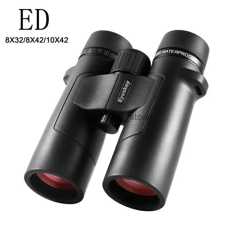 Teleskopkikare EyeKey Kraftfull 10x42 Ed Binoculars IPX8 Vattentät bak4 Prism Optics HD Long Range Tourism Caza Telescope for Camping HuntingL231226