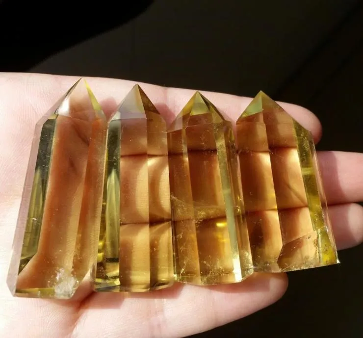 حوالي 50 جرام طبيعية Citrine Quartz Obelisk Point Point Healing5273602