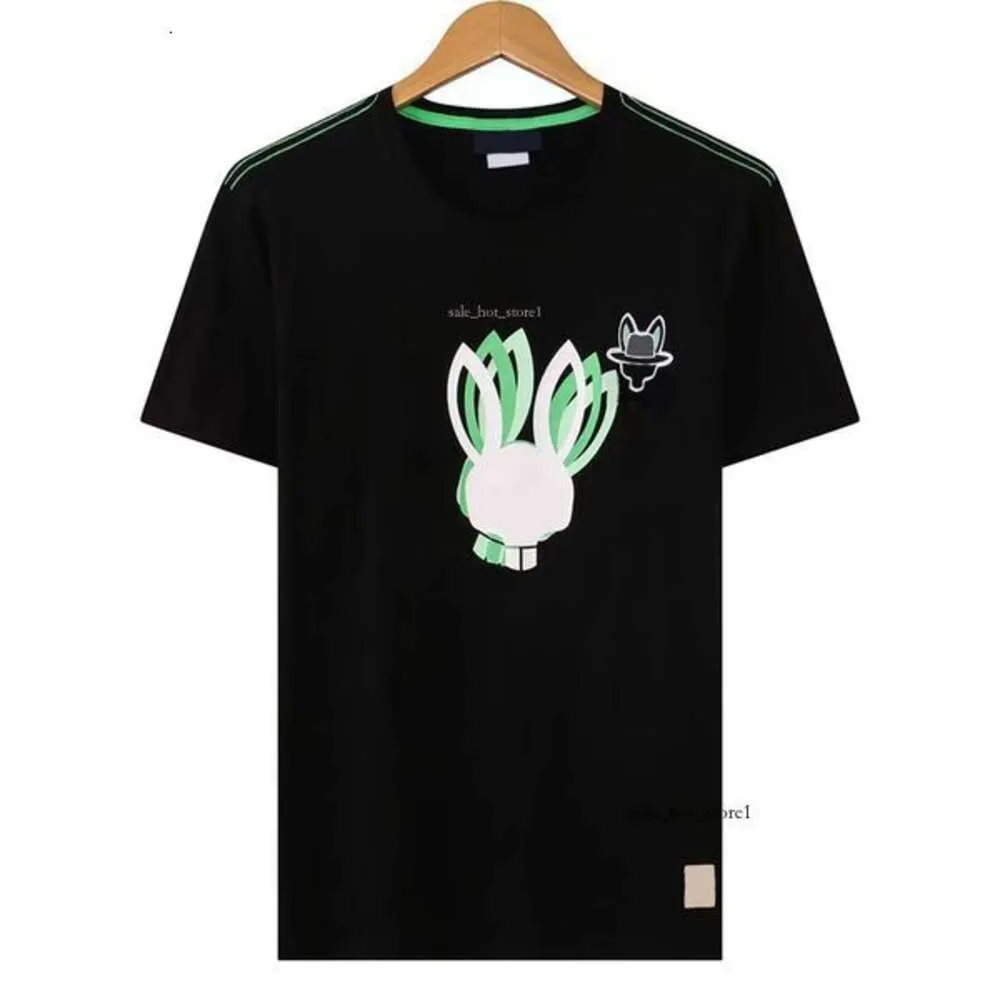 Psychos Bunnys Summer Castary Tシャツメンズレディーススケルトンウサギ2024 New Design Multi Style Men Shirt Fashion Designer TshirtカップルショートボスPolo 875