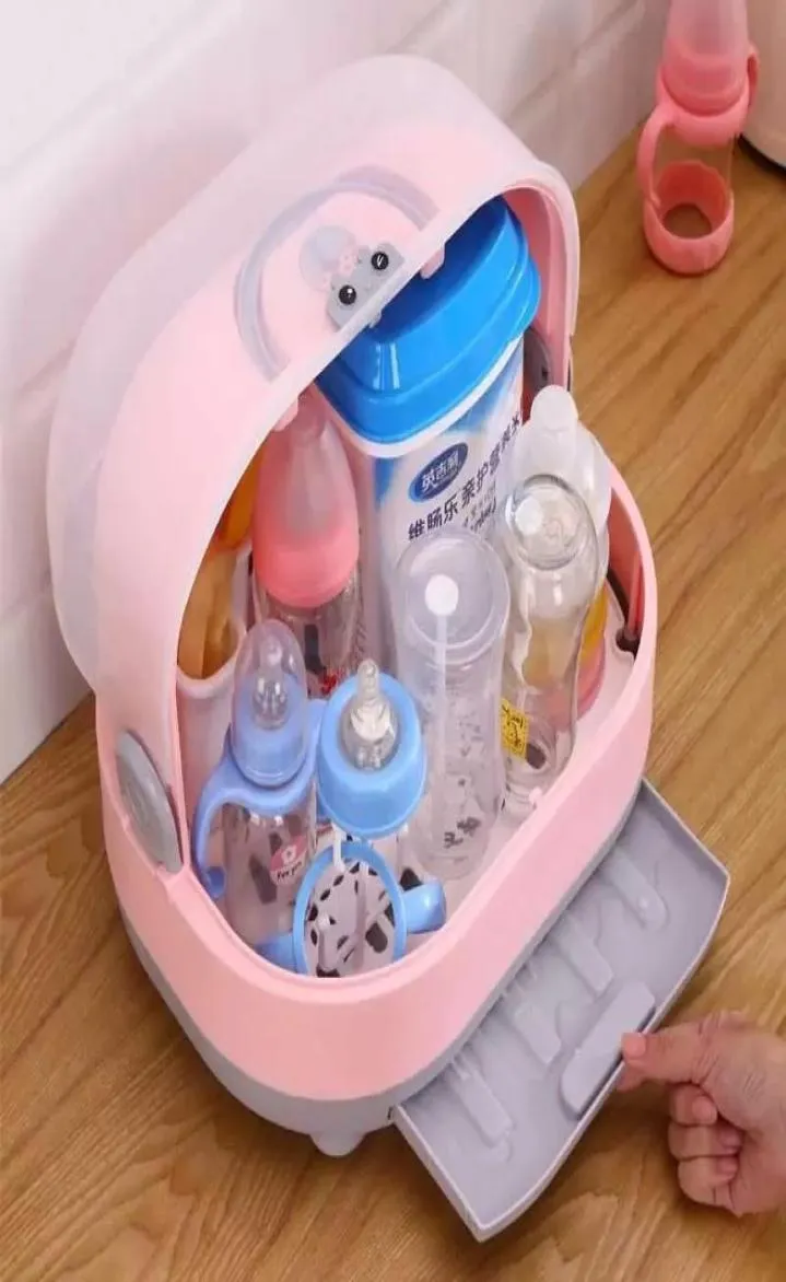 Baby flasktorkställ 3 färger baby matning flaskor rengöring torkställ förvaring bröstvårtan hylla baby nappmatning kopphållare 24318490