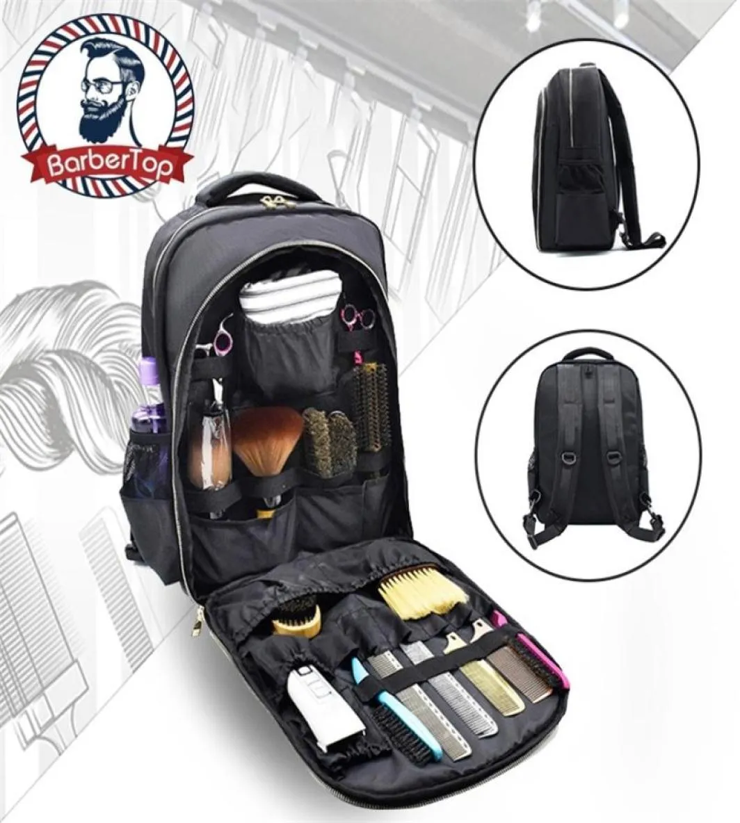 Barbertop Salon Barber Hairdressing Storage Bag Beauty Makeup Tool Large Capacity Backpack Multifunctional Travel Bags 2207275126649