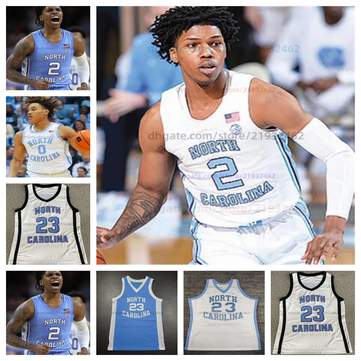 Customzied North Carolina Jae'lyn Withers Tar Heels College Basketball Custom 모든 이름 번호 UNC Men Jerseys James Okonkwo Duwe Farris Harrison Ingram