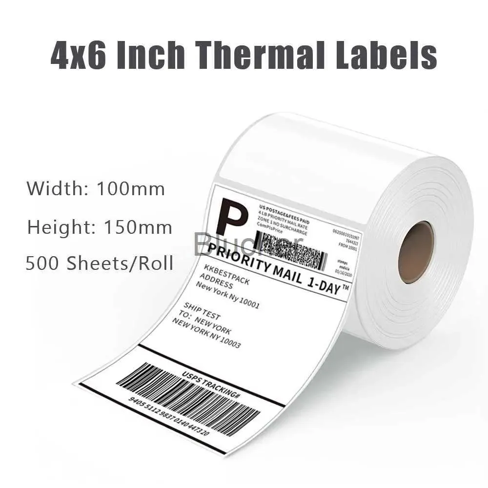 Imprimantes Imprimantes étiquettes d'expédition thermiques 4x6 pouces pour DHL UPS FedEx 100x150mm autocollants auto-adhésifs pile rouleau de papier pour étiquette thermique Pr