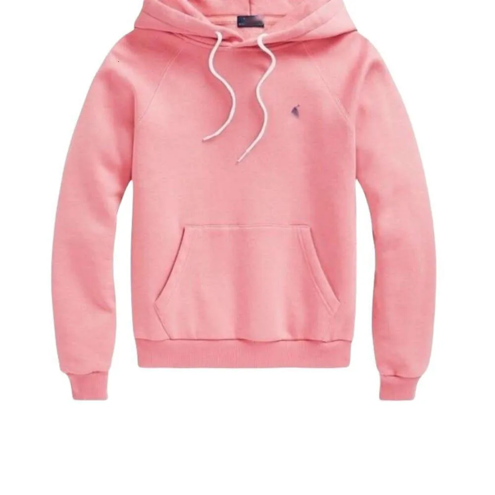 Ralphs Pink Polo Hoodie Designer Fashion Laurens Long's Pullover Pullover shipper shipper pure cotton solid slog