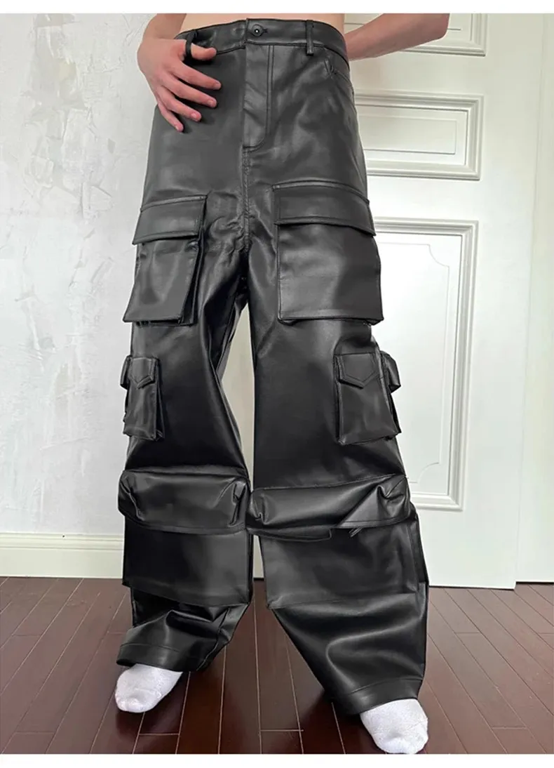 【M】LAST NEST Baggy Leather Cargo Pants LAST NEST(ラストネスト)商品ページ - Baggy Leather Cargo
