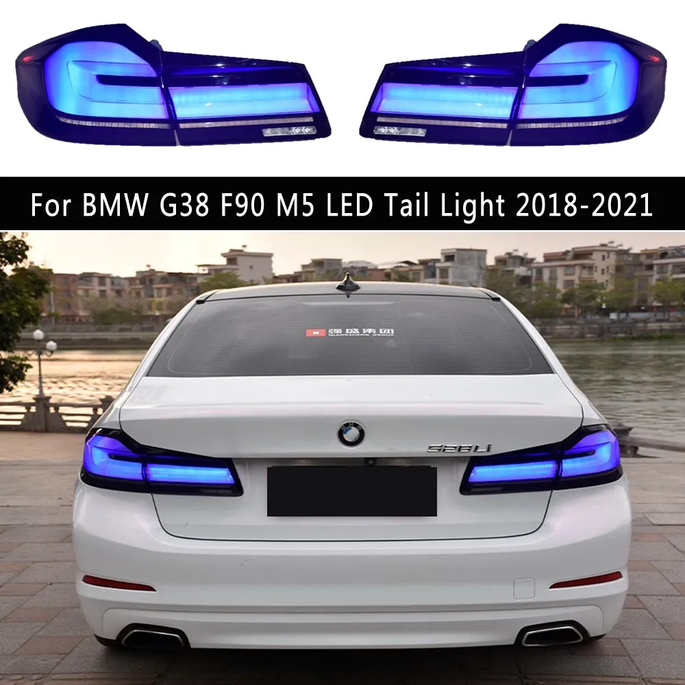 Bil Taillight Assembly för BMW G38 ​​F90 M5 525i 530i 535i LED-bakljus 18-21 Broms Omvänd körning Ljus Auto Part Streamer Turn Signal