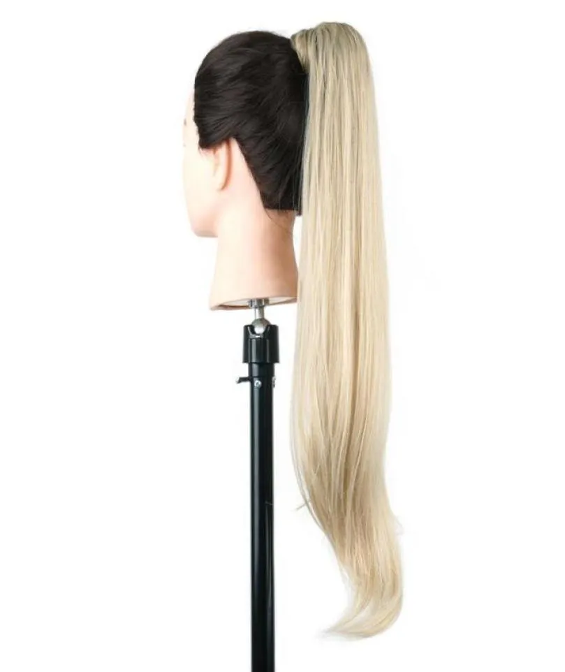 Synthetic Wigs Soowee Long Hair Blonde Black Pony Tail Flexible Ponytails Hairpieces8390919