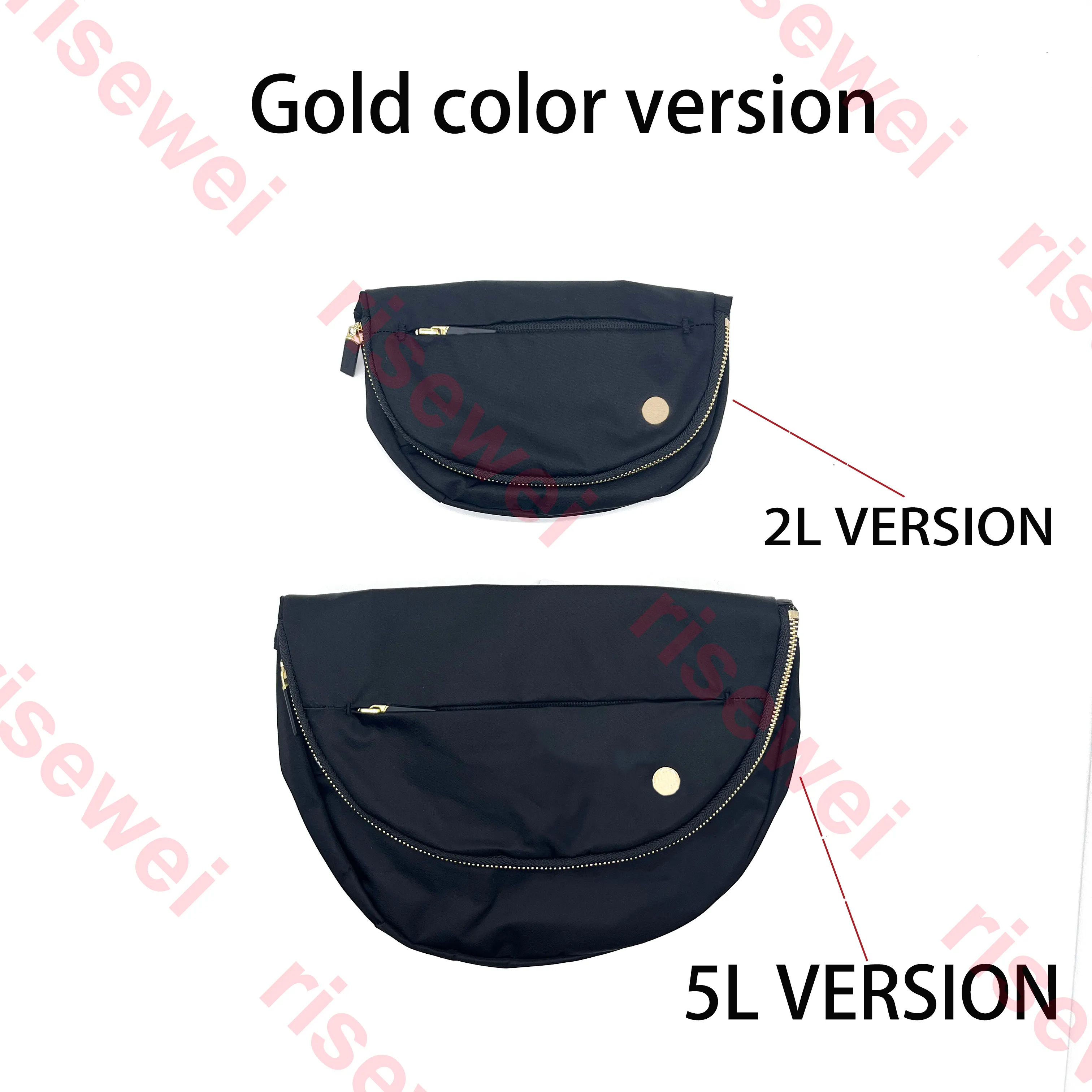 Lu All Night Festival Bag Version couleur or Micro 2L Risewei multifonctionnel Fitness Yoga sac extérieur Lu All Night Festival Bag 5L