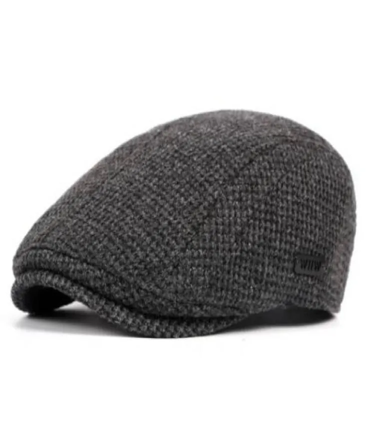 England Wool Beret Hat Boina Men Kvinnor Sticked Flat Snapback Cap Classic Vintage Spring Autumn Newsboy Ivy Hat Baret4666752