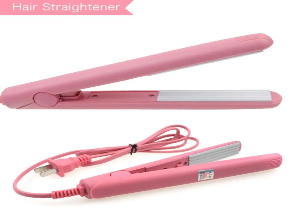 wholemini curls hair straightenerアイアンピンクピンクのセラミック電子チャピニャナノチタンストレートリギング波形カーリングstylin9738240