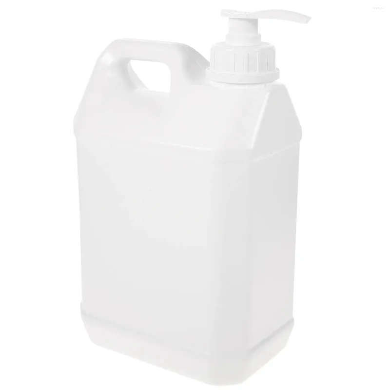 Bouteilles de stockage 2 5L Porte-cosmétiques de lavage du corps Conteneur de type poussoir Distributeur de bouteilles de savon blanc