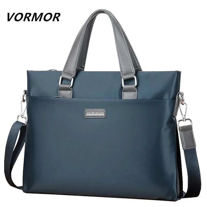 Misportés Vormor Brand Business Men Sac de mallette étanche 14 pouces Sac d'ordinateur portable Homme décontracté sac à main