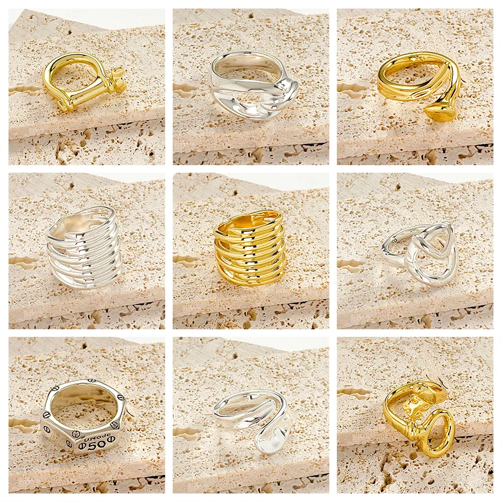 Spaanse Hoge Kwaliteit UNO DE 50 Prachtige Mode 2023 Hot Koop Metalen Mini Haar Clip-vormige Ring Sieraden Gift Gratis Levering
