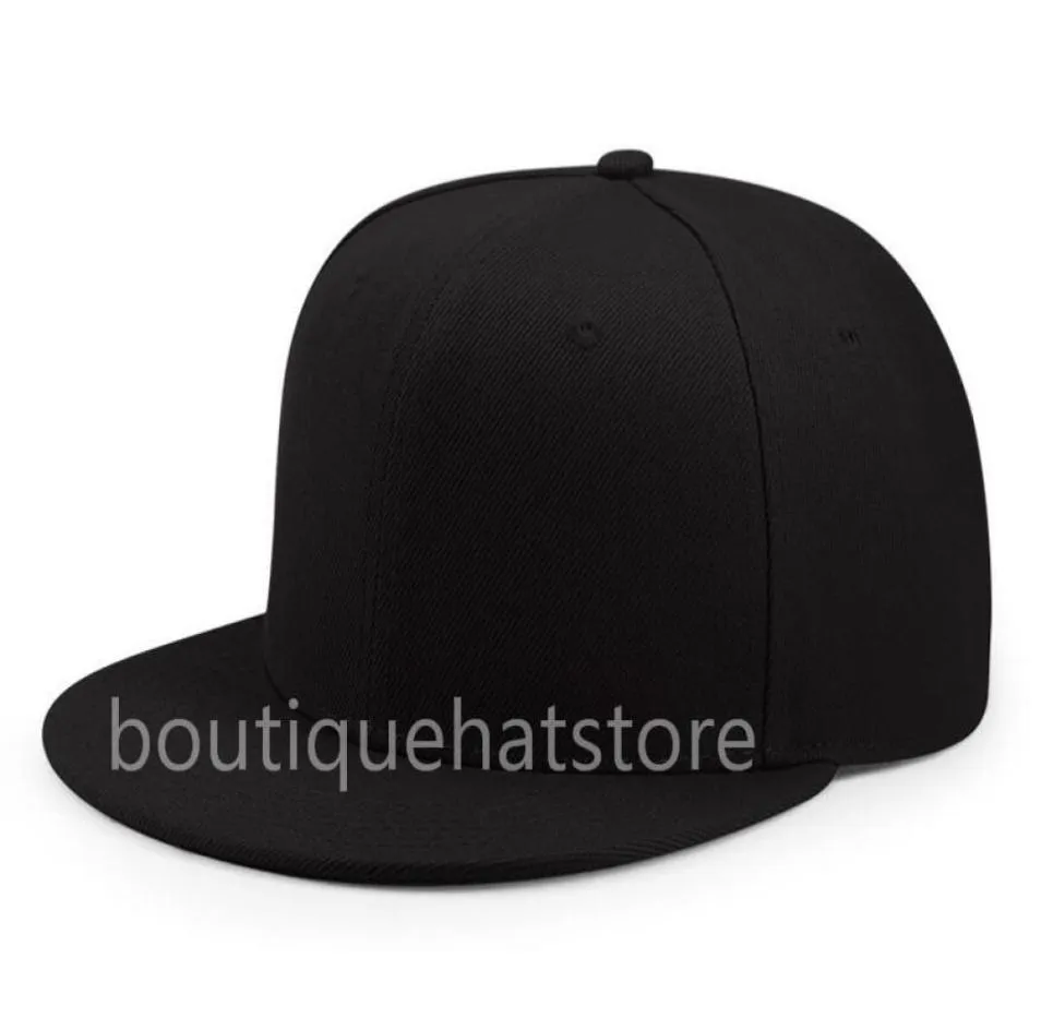 2021 One Piece Custom Blank Full Black Sport Fitted Cap Men039s Women039s Full Closed Caps Casual Leisure Solid Color Fashio4209756