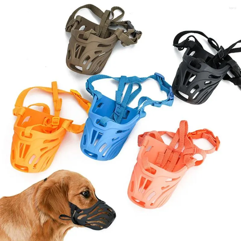 Dog Apparel Pet Supplies Training Accessories Muzzle Mesh Strong Basket Mouth Muzzles Small Large Anti-bite Breathable Soft