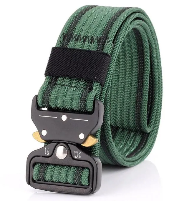 Outdoor men Tactical belt Nylon Army Metal Buckle Waist belt for men Quick release Heavy duty strap Military adjustable belts 384492068