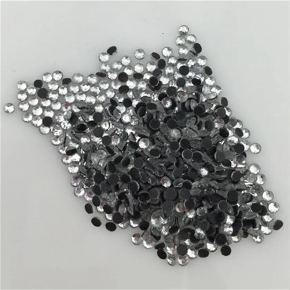 1440pcs 6ss 2 mm kryształowy strass DMC naprawia żelazo nafrinestone na stałym SS6 Silver185a