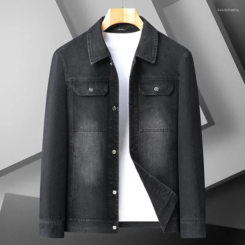 Herren Jacken Ankunft Herbst Revers Super Große Reine Baumwolle Modische Casual Denim Jacke Plus Größe LXL2XL 3XL 4XL 5XL 6XL 7XL 8XL