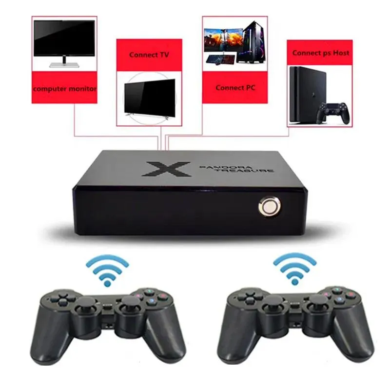 Host Pandora Box pode armazenar 3100 jogos Host nostálgicos Arcade 2d/3d video video video mini portátil hdtvnes qualidade conectar TV PC etc.