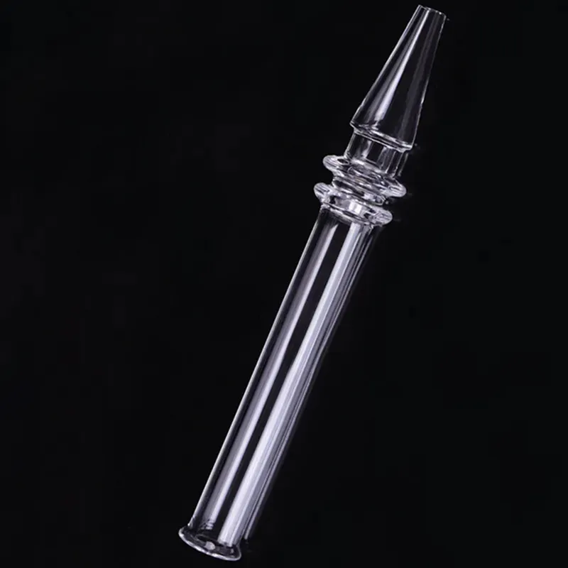 5,0 pouces Quartz Rig Stick Nail Hookahs Accessoires OD 12mm Clear Nectar Collector Filtre Conseils Testeur Quartz Dab Paille Tube Verre Bongs Tuyaux D'eau