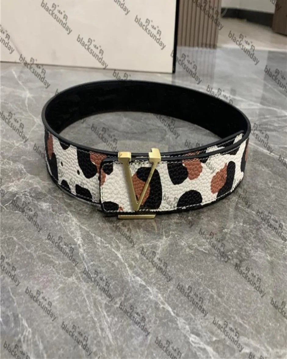 Leopard Affordable Belt Hipster Designer Men039s och Women039S läderbälten Smidig spänne klä upp gåvor Lyxbälten6533304