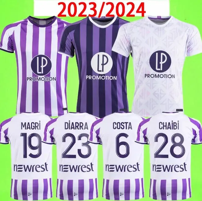 23 24 Soccer Jerseys THIRD DONNUM DALLINGA Home Away Maillot De Foot 2023 2024 Toulouse Men Kits Football Shirts Uniforms CISSOKO