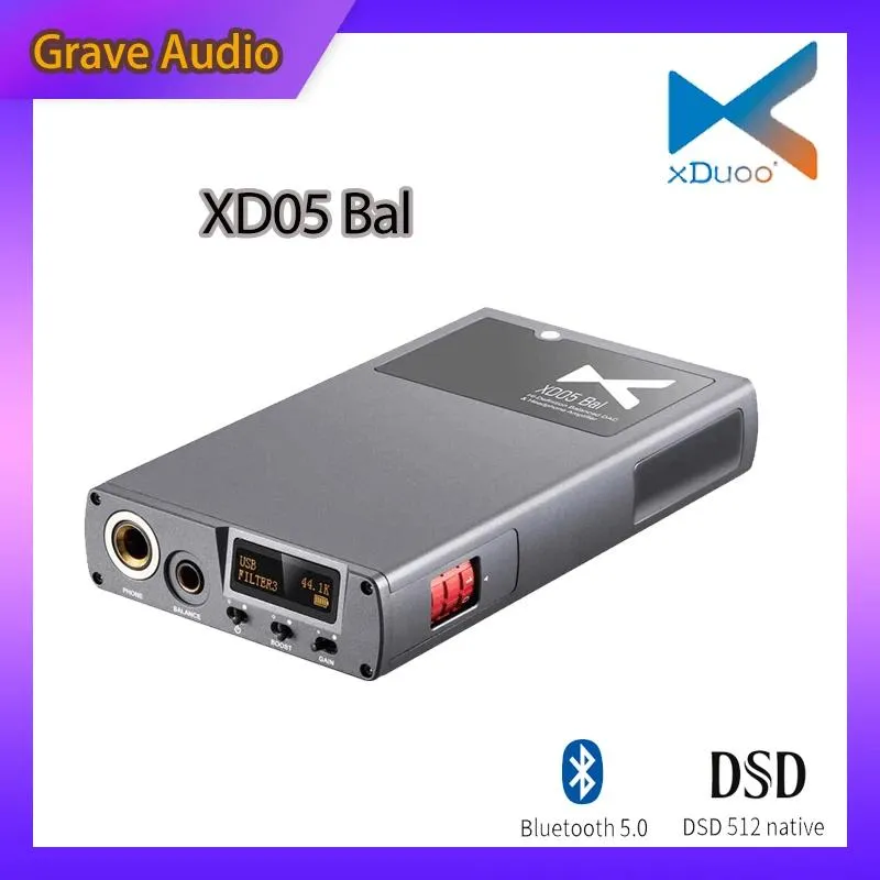 Mikser XDUOO XD05 BAL HIFI Bluetooth 5.1 Taşınabilir Kod Çözme Amplifikatörü AMP XD05 BAL DAC DUAL ES9038 1000MW Çıktı Gücü