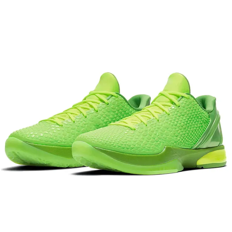 Kobe 6 Protro Mamba Scarpe da basket Kobes Grinch Uomo Mambacita Moda Bruce Lee Big Stage Chaos 5 Anelli Oro metallizzato All Star Scarpe da